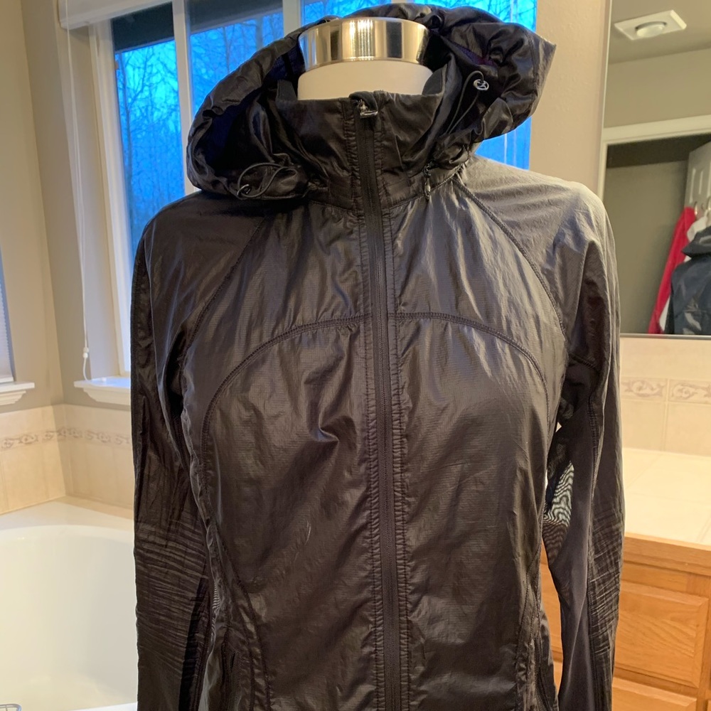 Black Lululemon Mesh Running Jacket